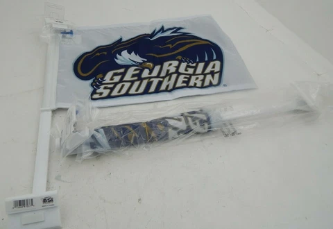Lot of 2 Georgia Southern Eagles NCAA  Car Auto Window Team Flag Cover