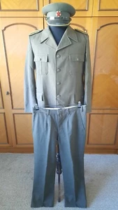 JNA Army Military Officer SMB Blouse Pants Hat Visor Cap Vtg Uniform Yugoslavia - Picture 1 of 18