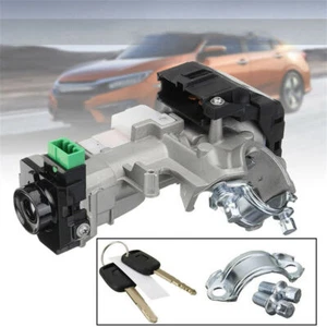Ignition Switch Lock Cylinder w/ 2 Keys For Honda Odyssey Civic Fit Accord CRV - Picture 1 of 8