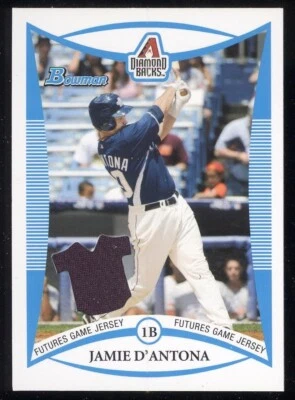 BDPP87 Jamie D'Antona 2008 Bowman Chrome Draft Prospects FUTURES JERSEY BASEBALL - Image 1 of 2