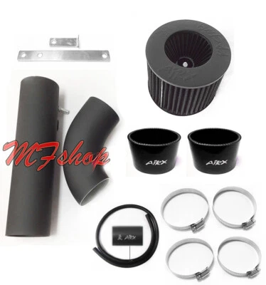 AirX Racing Coated Black-Black For 2PC 2004-2006 Acura MDX 3.5L V6 Air Intake - Image 1 of 2