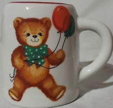 Vtg Reutter Porzellan Child's Teddy Bear Mug. 6oz. Cocoa/milk. Ceramic. Germany