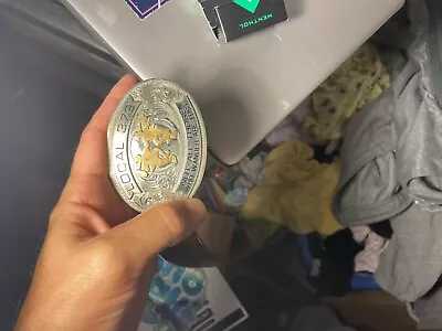 IBEW HERMANDAD INTERNACIONAL DE TRABAJADORES ELÉCTRICOS HEBILLA DE CINTURÓN! Foto 1 de 2