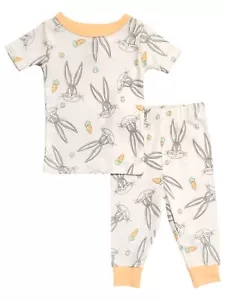 Looney Tunes Infant & Toddler Boys Lightweight Bugs Bunny Easter Pajamas 12M - Picture 1 of 2