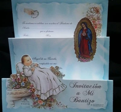 Invitaciones de,A Mi Bautizo (Spanish Baptism Christening invitations), Favors  - Image 1 of 4