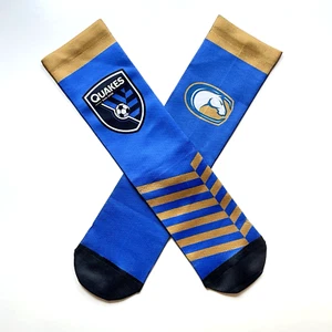 San Jose Earthquakes Socks  x UC Davis Aggies Alumni - NEW - SGA - MLS / NCAA - Picture 1 of 5