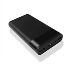 Power Bank Case with Digital Display Diy 6x18650 Battery Charge Storage Bo Black