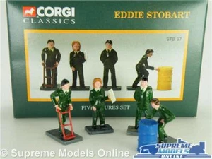 EDDIE STOBART SET OF FIVE METAL FIGURES CORGI RANGE 1:50 SIZE SET TRUCK LORRY T3 - Picture 1 of 5