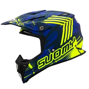 SUOMY MX SPEED SERGEANT MX HELMET MATT BLUE/YELLOW FLOU - SU/MS-SE-BLU/YEL - Picture 1 of 7