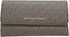 Michael Kors Women Lady PVC or Leather Trifold Clutch Credit Card Holder Wallet 