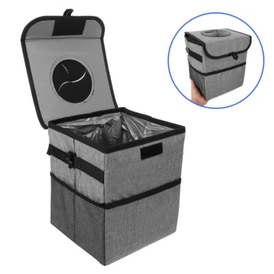  Auto-Mülleimer, zusammenklappbarer Mülleimer, Müll-Organizer, Auto-Mülleimer, - Bild 1 von 4