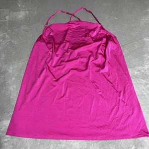 Cacique Babydoll Chemise Plus Sz 18/20 Lingerie Sexy Slip 1X Gown Pink Magenta - Picture 1 of 5