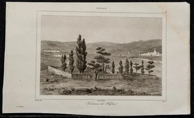 1841 - Tombeau Of Hafez - engraving antique - Iran & Persian - Bild 1 von 4