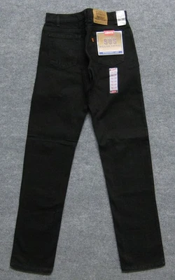 NUEVO VAQUERO VAQUERO VINTAGE LEVI'S 505 NARANJA LENGÜETA REGULAR FIT PIERNA RECTA EE. UU. 34x34 Foto 1 de 4