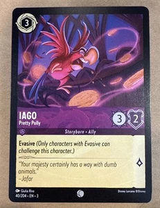 Disney Lorcana: Into the Inklands Iago “Pretty Polly” 40/204 Common NON-FOIL - Picture 1 of 2