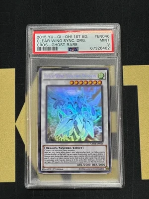 Yugioh Clear Wing Synchro Dragon Ghost Rare 1st Edition (CROS-EN046) PSA 9 - Image 1 of 2