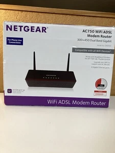 NetGear D6000 / AC750 - WiFi ADSL Modem Router - Picture 1 of 9