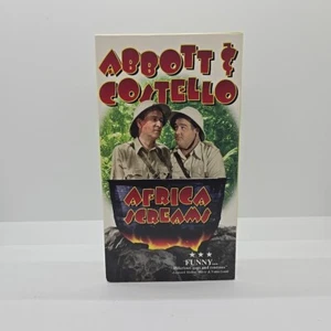 Africa Screams - Abbott & Costello (VHS) B&W Comedy Film - Picture 1 of 7