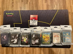 Pokemon Center TCG Exclusive Card Sleeves - Choose Your Set! - Picture 1 of 144