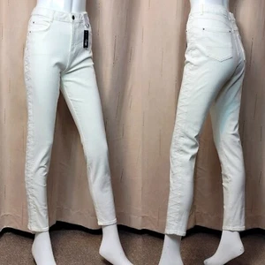M&S Roma Rise SKINNY Leg JEANS ~ Size 18 ~ ECRU - Picture 1 of 9