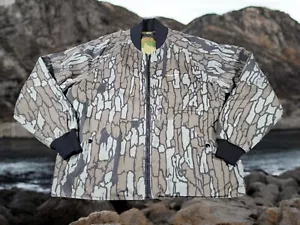 *LESEN* Vintage 90s Mens Cabelas Reversible Camo Trebark Jacket Size Large - Bild 1 von 12