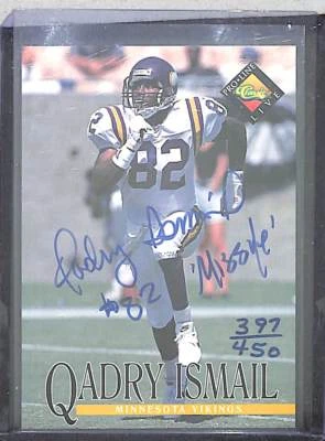 1994 Classic Pro Line Autograph Qadry Ismail No 397 of 450 - Image 1 of 2