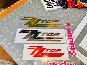 ZZ Top Vinyl Decal - Many Sizes & Colors FREE Ship - Picture 1 of 47