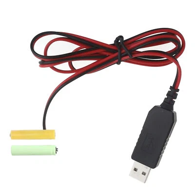 1 Stück USB-Batterieadapter AA AAA für LED-Kerze/Lichterkette, Batteriewechsel - Bild 1 von 4