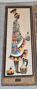 Lez Frizelle opera d'arte vintage anni 60 off set litografia uomo guerriero zulu africano - Foto 1 di 5