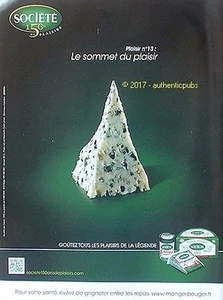 PUBLICITE ROQUEFORT SOCIETE FROMAGE LE SOMMET DU PLAISIR DE 2016 FRENCH AD PUB - Imagen 1 de 1
