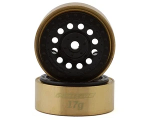 Pro-Line 1/24 Rock Shooter Brass F/R 1.0" 7mm Crawler Wheels (2) Black PRO281200 - Picture 1 of 6