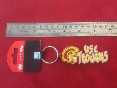 NEW USC Trojans Soft Rubber Key Chain - NCAA - University of Southern California - Image 1 of 2