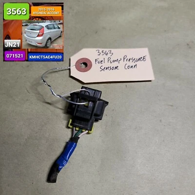 *FUEL PUMP PRESSURE SENSOR CONNECTOR* for 2015-2016 HYUNDAI ACCENT OEM *F.S.* - Image 1 of 2