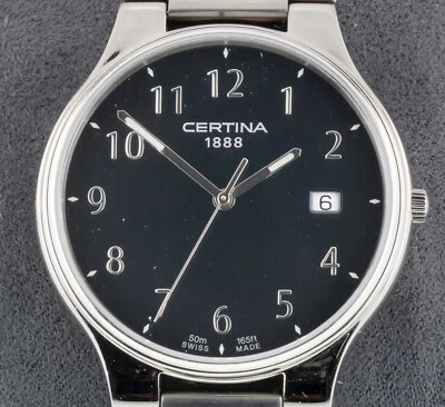 Certina 1888 Men's Stainless Steel Quartz Watch w/ Date 260.1154.42 - Image 1 of 4