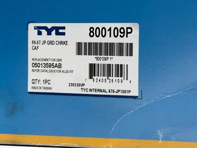 Filtro de aire de cabina TYC 800109P para Jeep Grand Cherokee 99-10 Foto 1 de 4