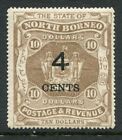 NORTH BORNEO 1899 4c on $10 SG124 MH Stamp cat £130