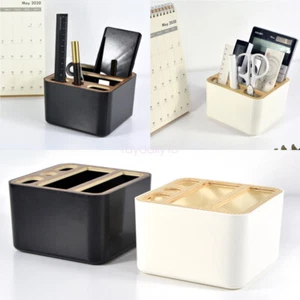 Plastic Creative Storage Bins With Lids Holder Container Organizer Office Box - Picture 1 of 8