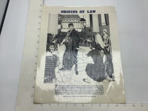 Original 1974 ORIGINS OF LAW Poster - ROME -HADRIAN - J Weston Walch 11 x 14" - Picture 1 of 3