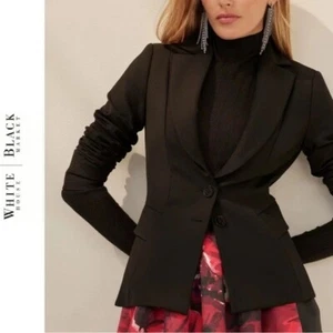 NWOT White House Black Market Signature Blazer Two Button Comfort Stretch 14 - Picture 1 of 6