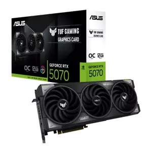 ASUS TUF Gaming RTX 5070 OC 12GB Video card 192 Bit GDDR7 PCI E 5.0 28 Gbps - Picture 1 of 5