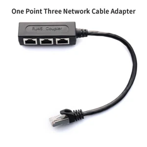 RJ45 Splitter LAN Ethernet Network RJ45 Connector Splitter Adapter Ca-Z0 - Afbeelding 1 van 8