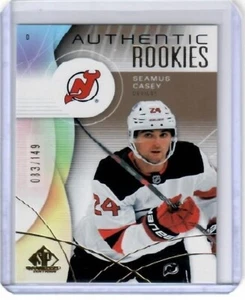 2024-25 SP Game Used Seamus Casey Authentic Rookies Gold Insert Card /149 Devils - Picture 1 of 2