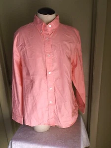 DISNEY CRUISE LINE CAST MEMBER LINE SERVER UNIFORM SHIRT * WOMENS L 14-16 * PINK - Picture 1 of 7