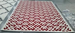 RED / IVORY 8' X 10' Back Stain Rug, Reduced Price 1172763491 CHT719G-8 - Picture 1 of 4