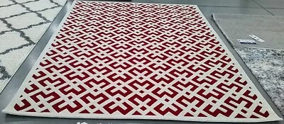 Alfombra mancha trasera roja/marfil 8' x 10', precio reducido 1172763491 CHT719G-8 Foto 1 de 4