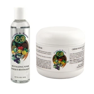 Detergente tonico Essence de Beaute 6 oz + crema viso e corpo collagene vitamina E 4 oz - Foto 1 di 1