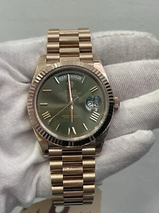Brand New Rolex Rose Gold Olive President 228235 - Picture 1 of 9
