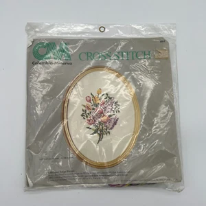 Vintage Columbia-Minerva Cross Stitch Lilacs & Tulips Pictures (B21) Sealed - Picture 1 of 7