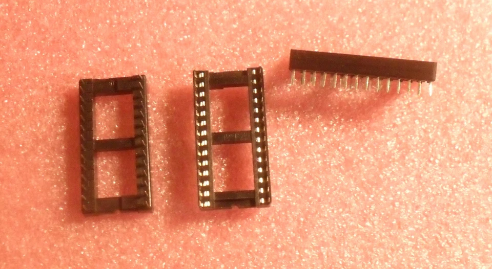 Enchufe de marco abierto DIP de 28 pines - Doble limpieza plateado - Amphenol 641605 Foto 1 de 1