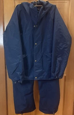 VINTAGE Men’s Blue Cabela’s Gore-Tex Hooded Jacket And Pants Large MADE IN USA!! - Image 1 of 4